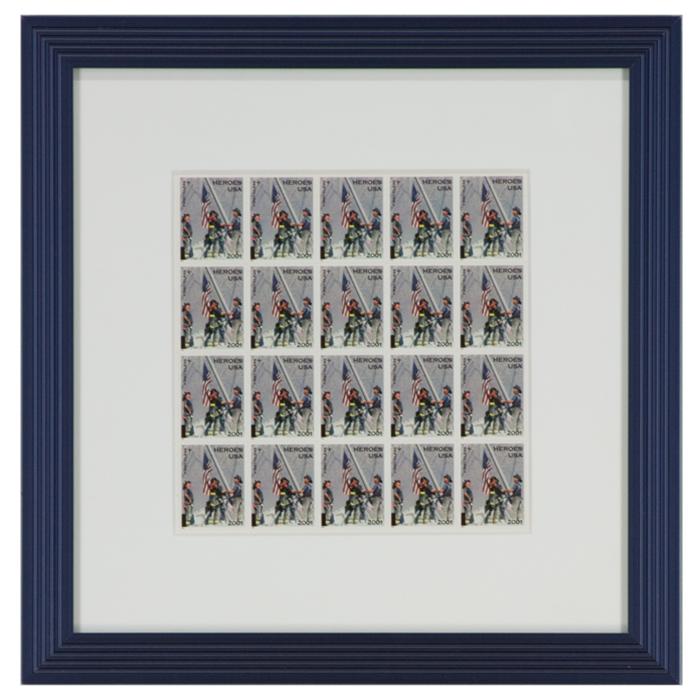 framed "Heros" original stamps