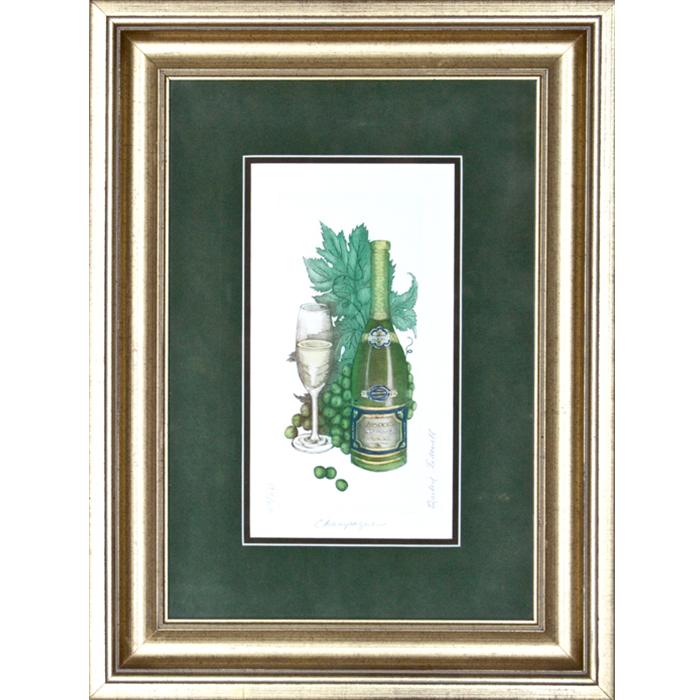 framed Artwork champagne by barbie tidwell